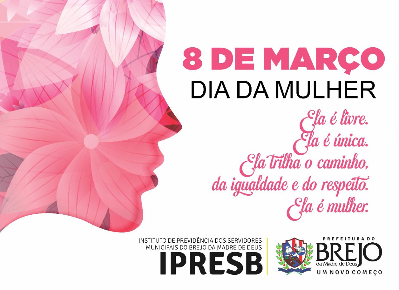 Feliz dia da Mulher!