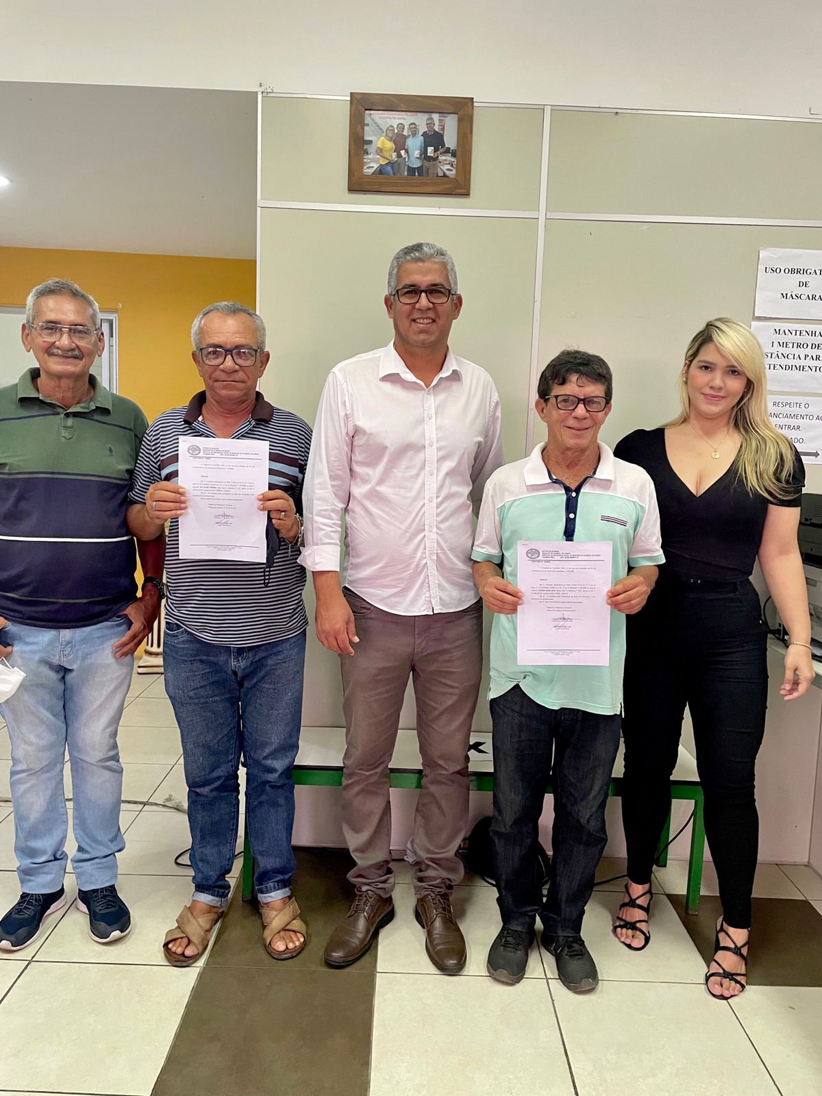 No último dia 5, foi entregue as portarias de aposentadoria aos mais novos aposentados pelo Município de Palmeira dos Índios.